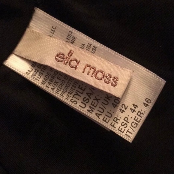 Ella Moss Black Ruffled Bikini Halter Top - Picture 5 of 9